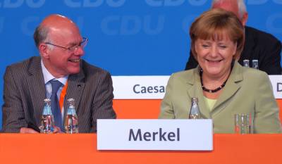Bundestagspräsident Norbert Lammert und Bundeskanzlerin Angela Merkel.
(C) Wolfgang G. Schneider